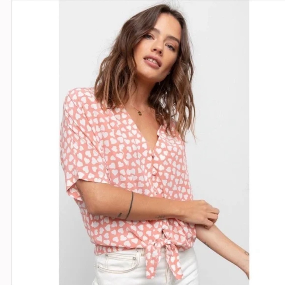 Rails heart tie top